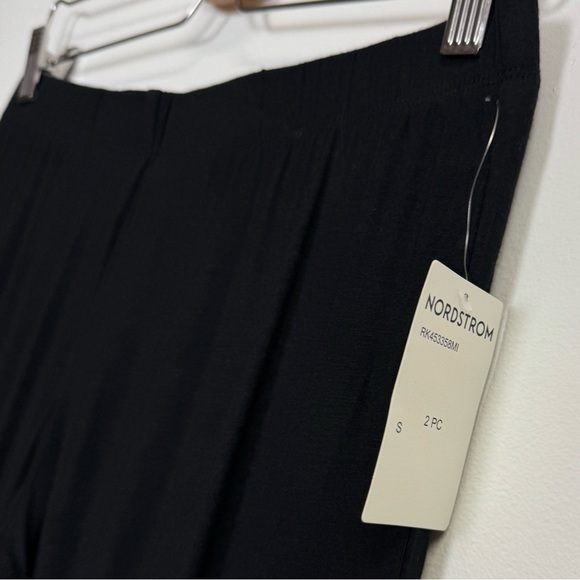 Nordstrom Rack Pajama Pants Womens Small Black Lounge Sleepwear - Picture 3 of 10